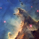 Illustration for article titled Stellar nursery is a giant, gaseous mountain range
